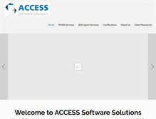 Tablet Screenshot of accesssoftwaresolutions.com